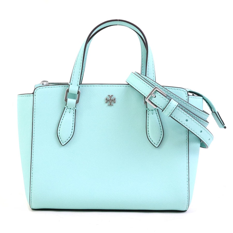 トリーバーチ Tory Burch ハンドバッグ ショルダーバッグ レザー グリーン レディース【中古】 r11265d