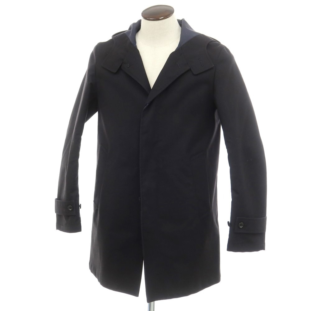 【中古】ジャーナルスタンダード レリューム JOURNAL STANDARD relume ウール フーデッドコート ブラック【サイズL】【メンズ】