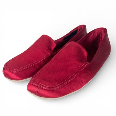 未使用品 プラダ スリッポン レッド レディース 37