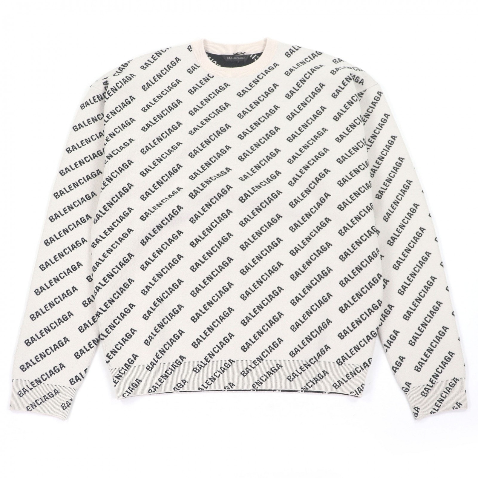 未使用品 バレンシアガ セーター All Over Logo Sweaters