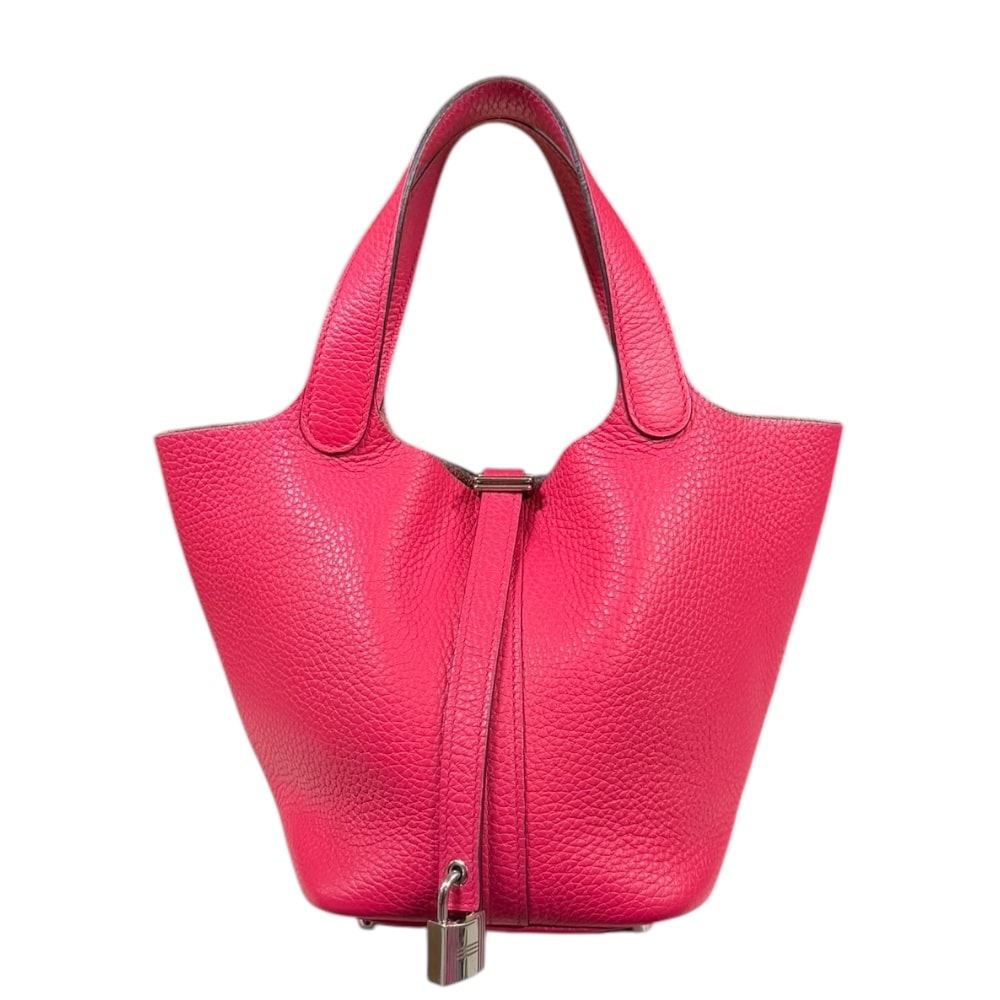エルメス ピコタンロックPM ハンドバッグ トリヨンクレマンス ピンク レディース HERMES 中古