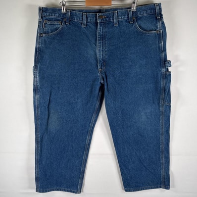 古着 カーハート Carhartt デニムパンツ ペインター ワーク ジーンズ ジーパン 色落ち w46 L30 ブルー メンズ