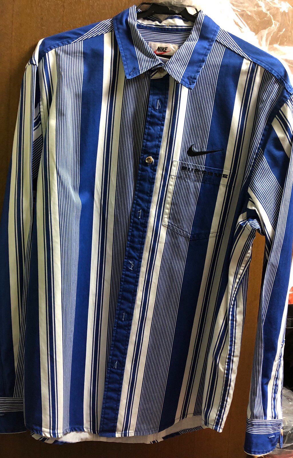Supreme / Nike® Cotton Twill Shirt "Blue"