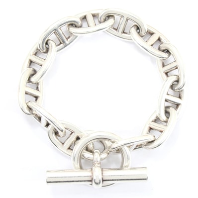 Hermes Chaine D'ancre TGM Bracelet "Silver"