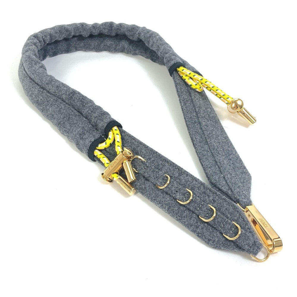 フェンディ FENDI ベルト 8C0627 ズボン用ベルト ベルト フェルト グレー 未使用