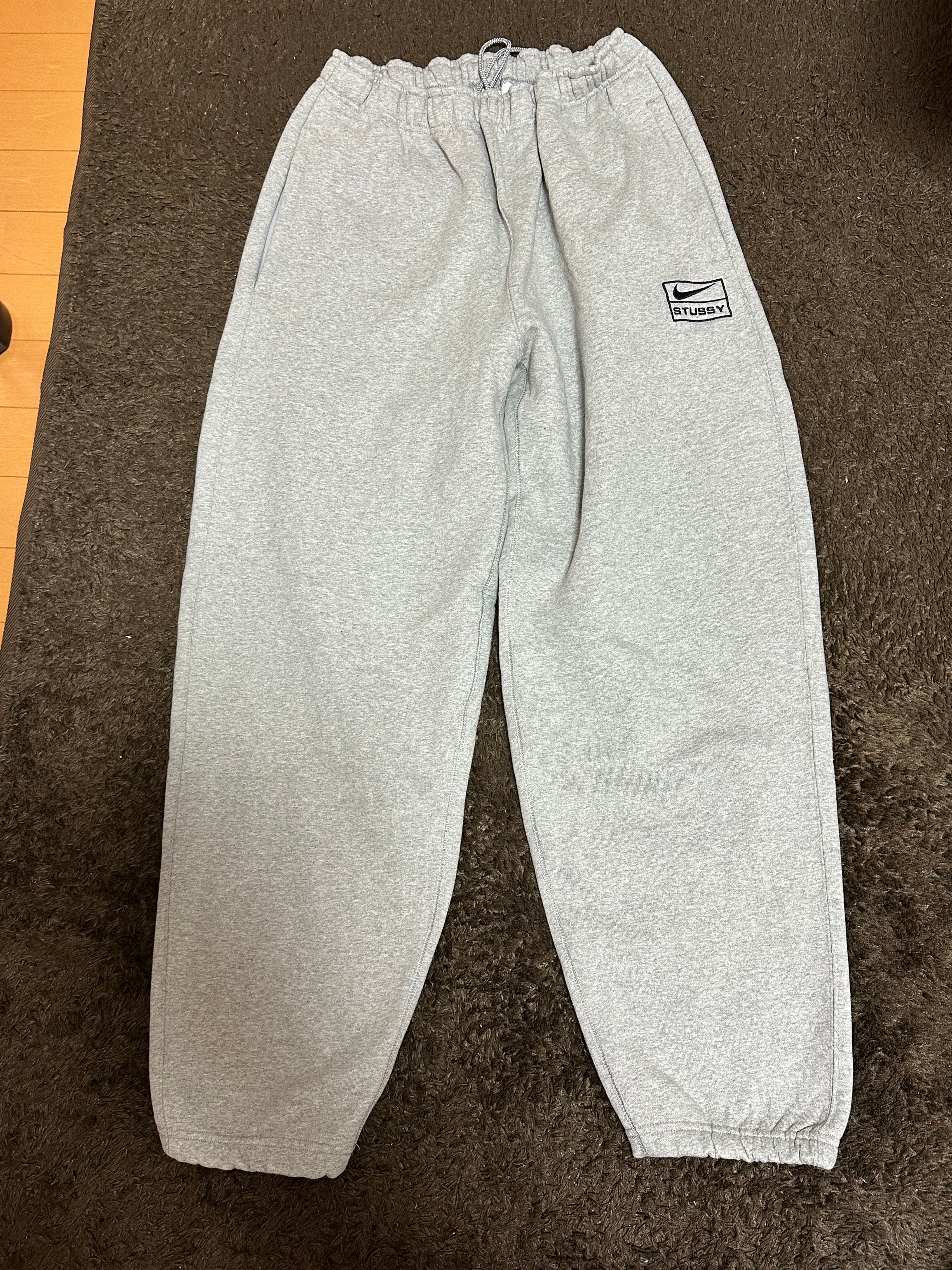 Stussy x Nike Fleece Pants (US Size) "Grey" DO9340-063