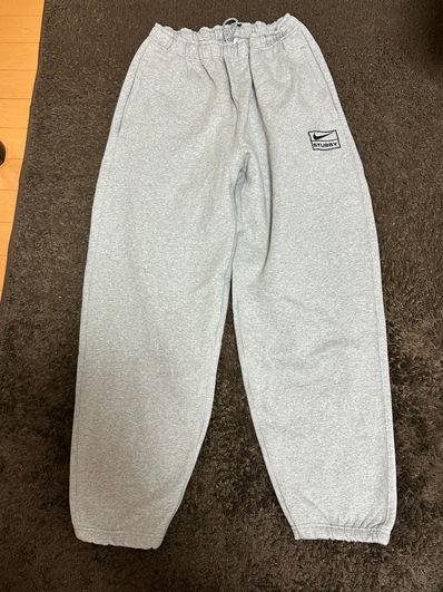 Stussy x Nike Fleece Pants (US Size) "Grey" DO9340-063
