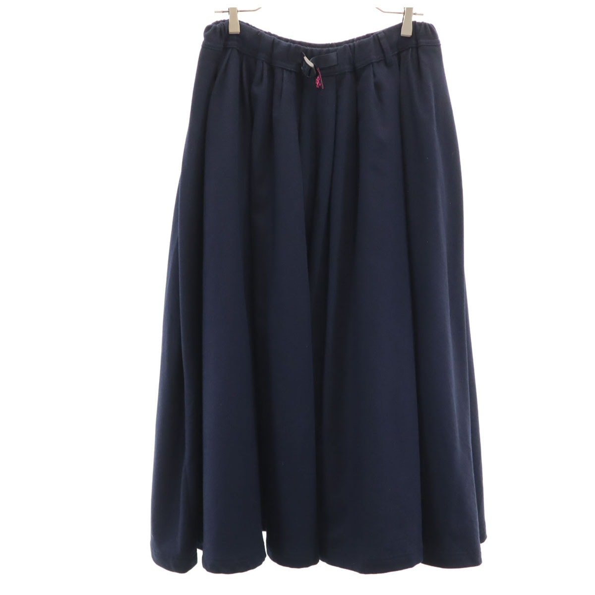 Gramicci グラミチ BEAMS BOY ビームスボーイ別注 ロング丈 フラノ生地 フレアスカート F ネイビー