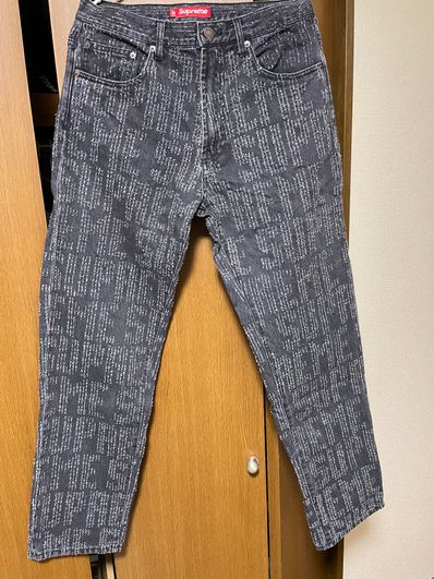 Supreme Needle Punch Regular Jean "Washed Black"