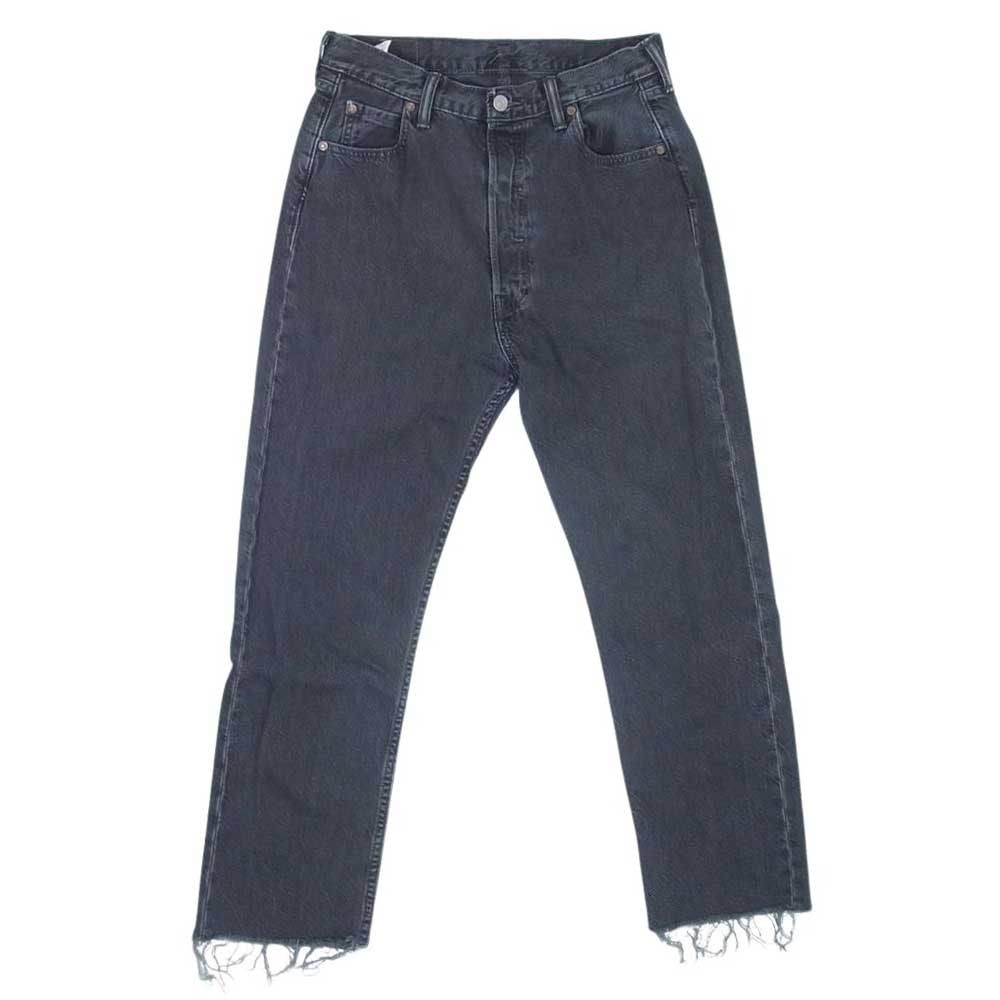 Levi's リーバイス デニムパンツ 501 フェイド コットン ブラック デニム ブラック系 29【中古】