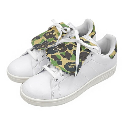 アベイシングエイプ stan smith スニーカー シューズ メンズ ホワイト 25.5cm IG5916 7 1/2(US)