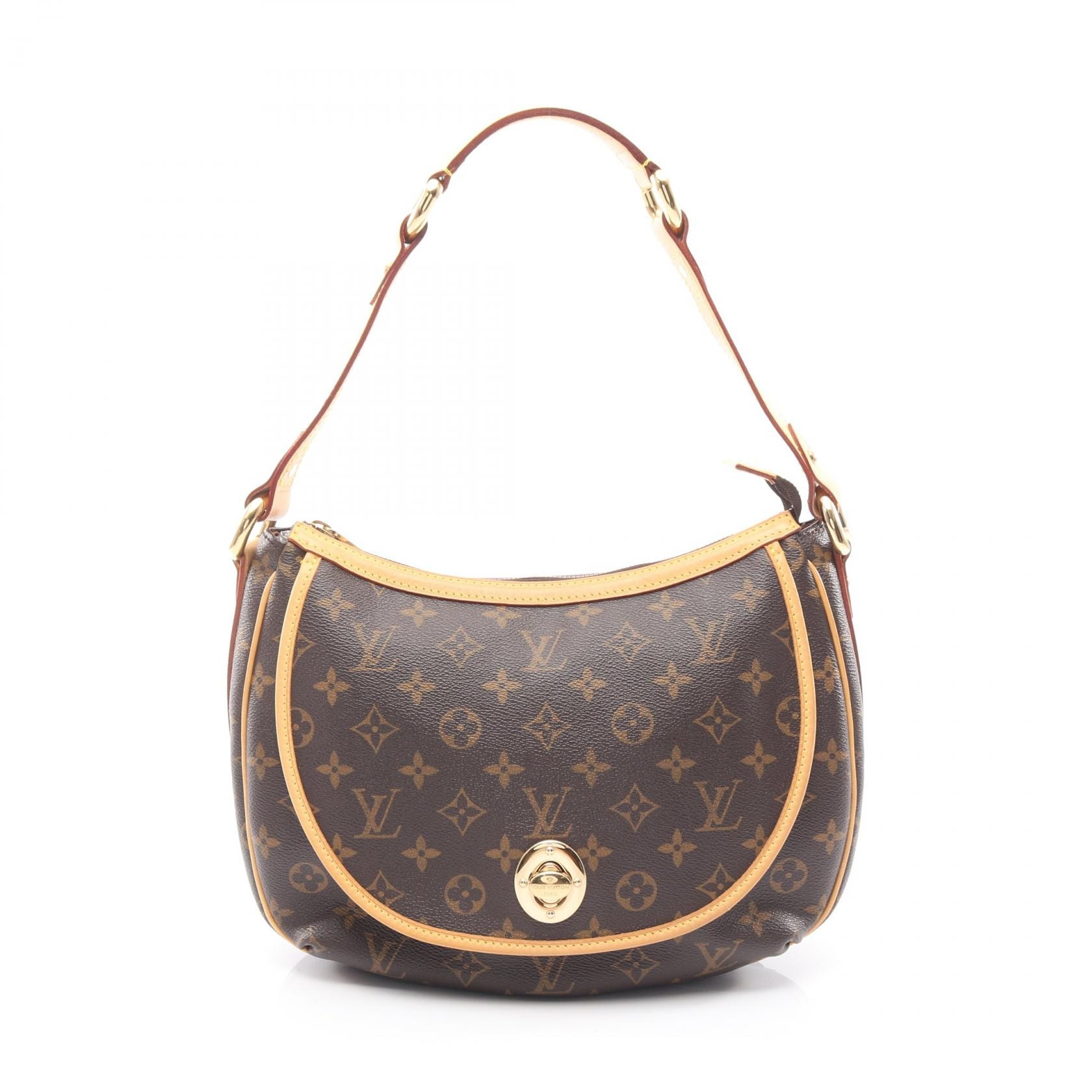 ルイ・ヴィトン LOUIS VUITTON トゥラムPM ショルダーバッグ バッグ PVCコーティングキャンバス レザー モノグラム レディース ブラウン系 M40076 【中古】