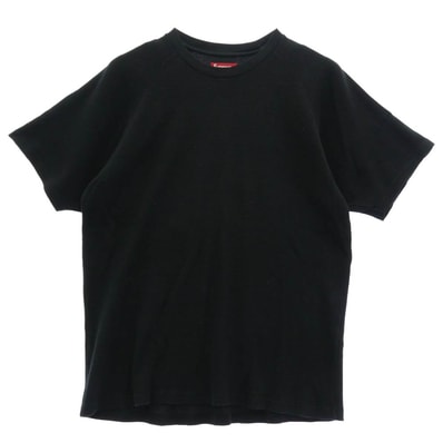 Supreme シュプリーム カットソー 24AW Stencil Thermal S/S Top ステンシル バックロゴ サーマル 半袖 カットソー ブラック系 L【中古】