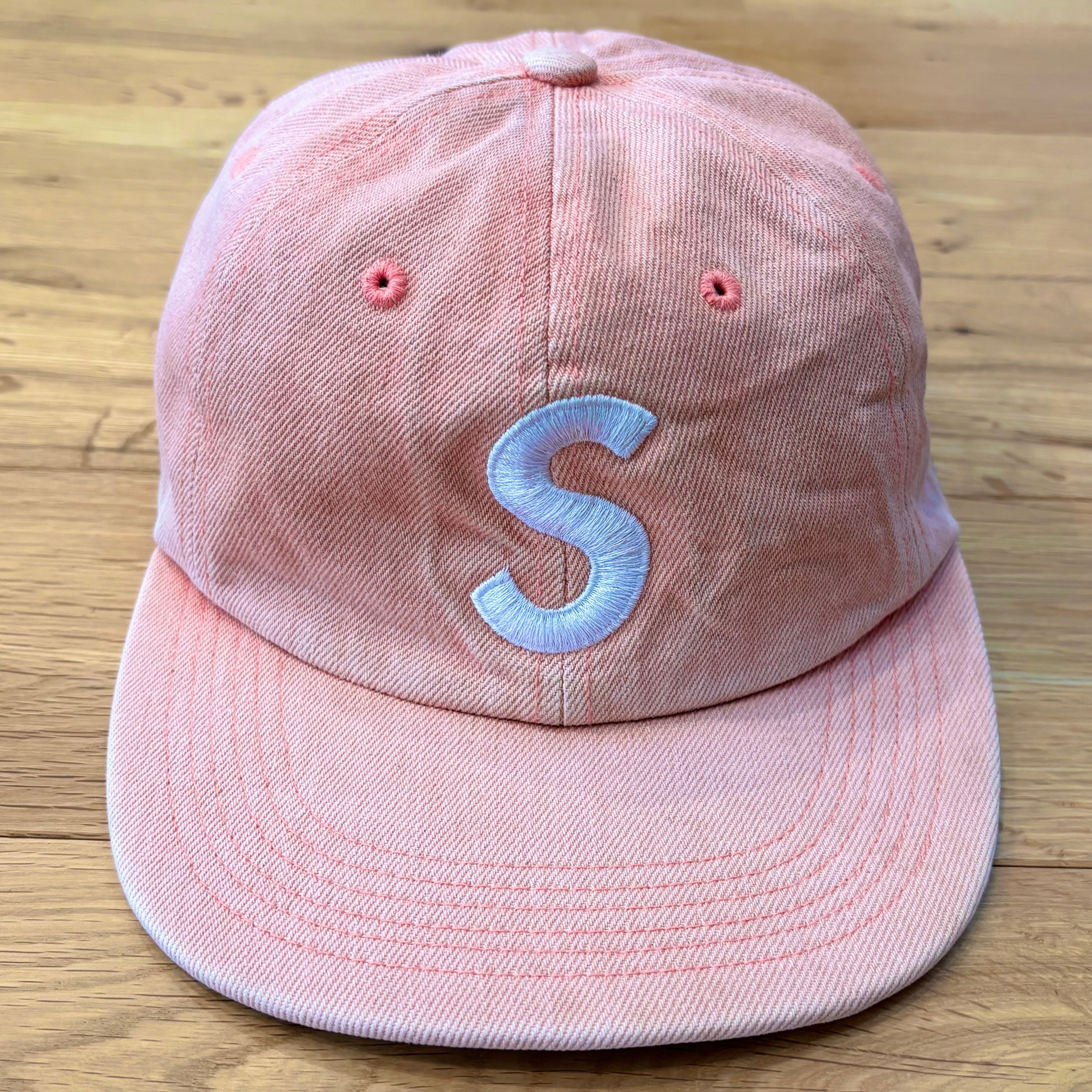 supreme ピンクキャップ Sロゴ D (傷や汚れあり)】Supreme S Logo Cap シュプリーム キャップ Sロゴ