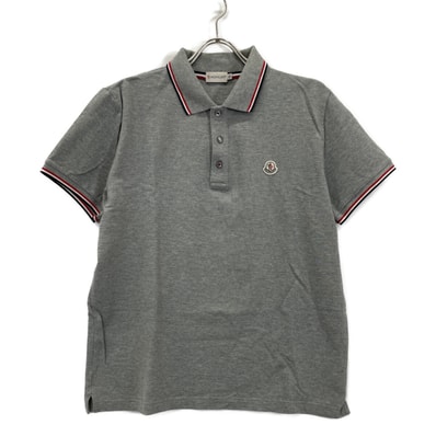 モンクレール MAGLIA POLO MANIA CORTA グレー ポロシャツ XL