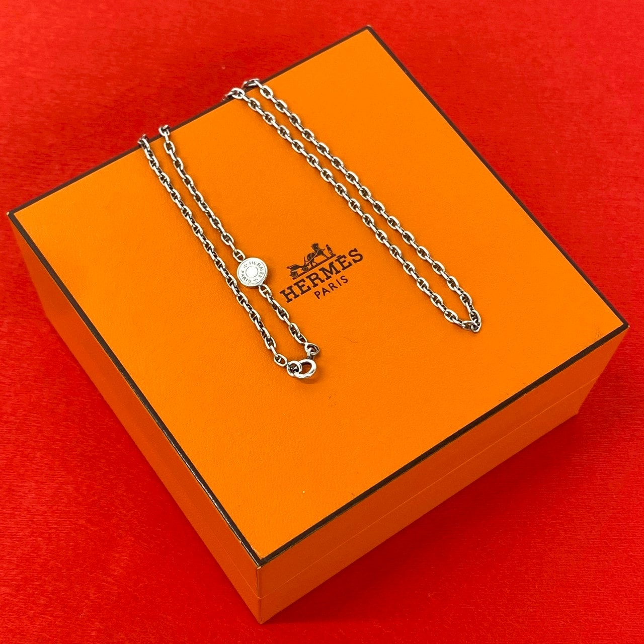 HERMES エルメス セリエ ミニ シェーヌダンクル ネックレス シルバー925 ネックレス シルバー
 30388