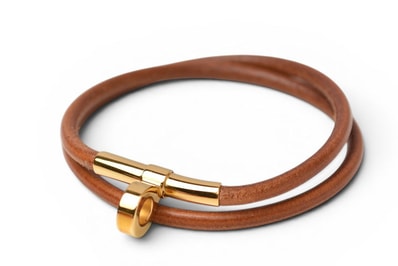 エルメス バングル/ブレスレット HERMES ドゥーブルケリー チョーカー アクセサリー レディース ブラウン【中古】