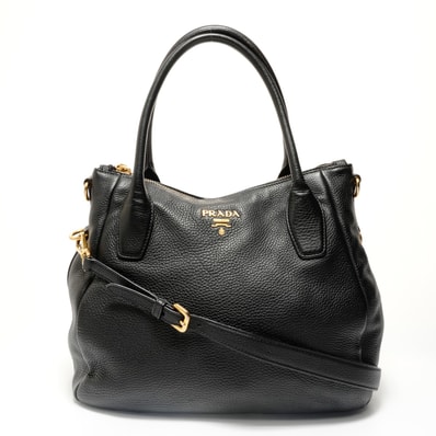 プラダ PRADA ヴィッテロ レザー ショルダーバッグ【中古】