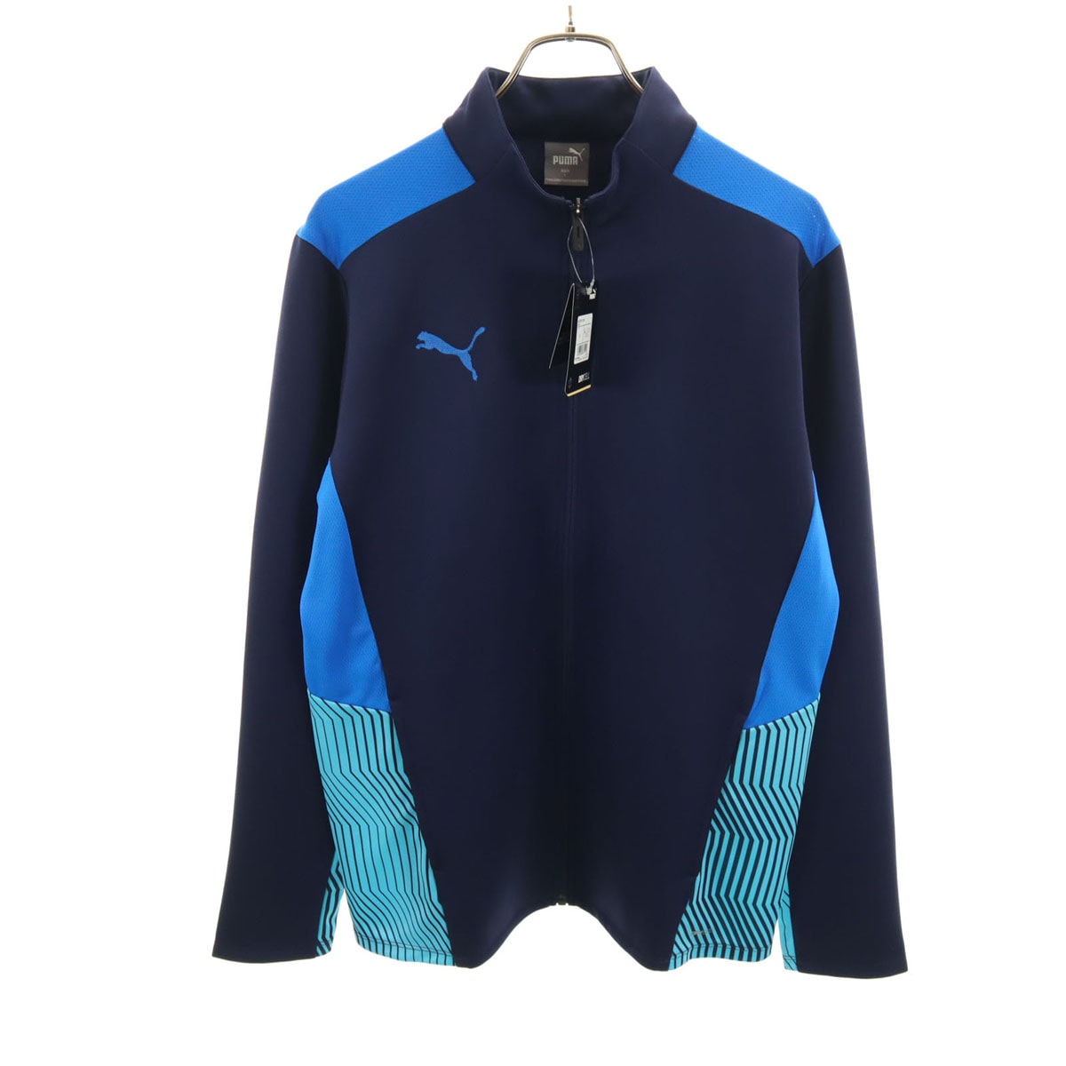 未使用 PUMA プーマ トレーニング モイスチャーマネージメント トラックジャケット L ネイビー