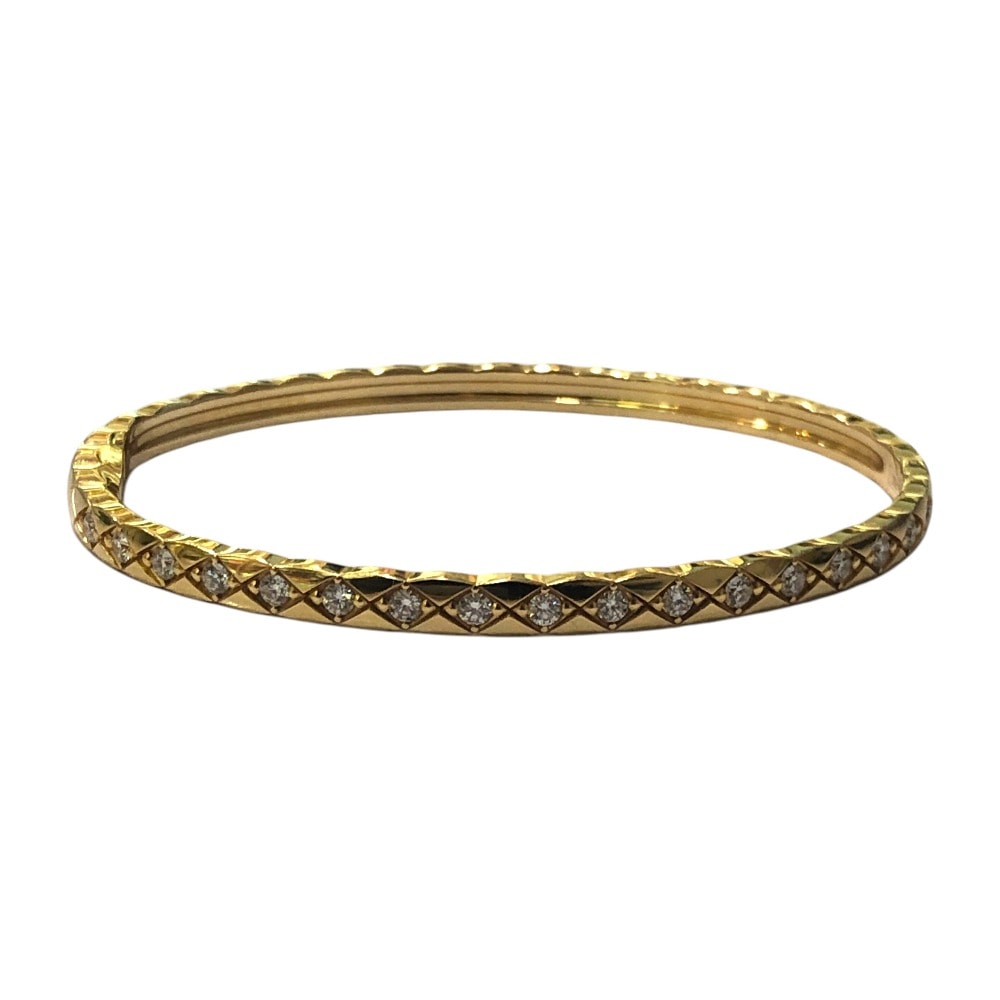 シャネル CHANEL K18YG ココ クラッシュ コレクション J13080 アクセサリー ジュエリー フルダイヤ ブレスレット K18YG ゴールド 新品同様
