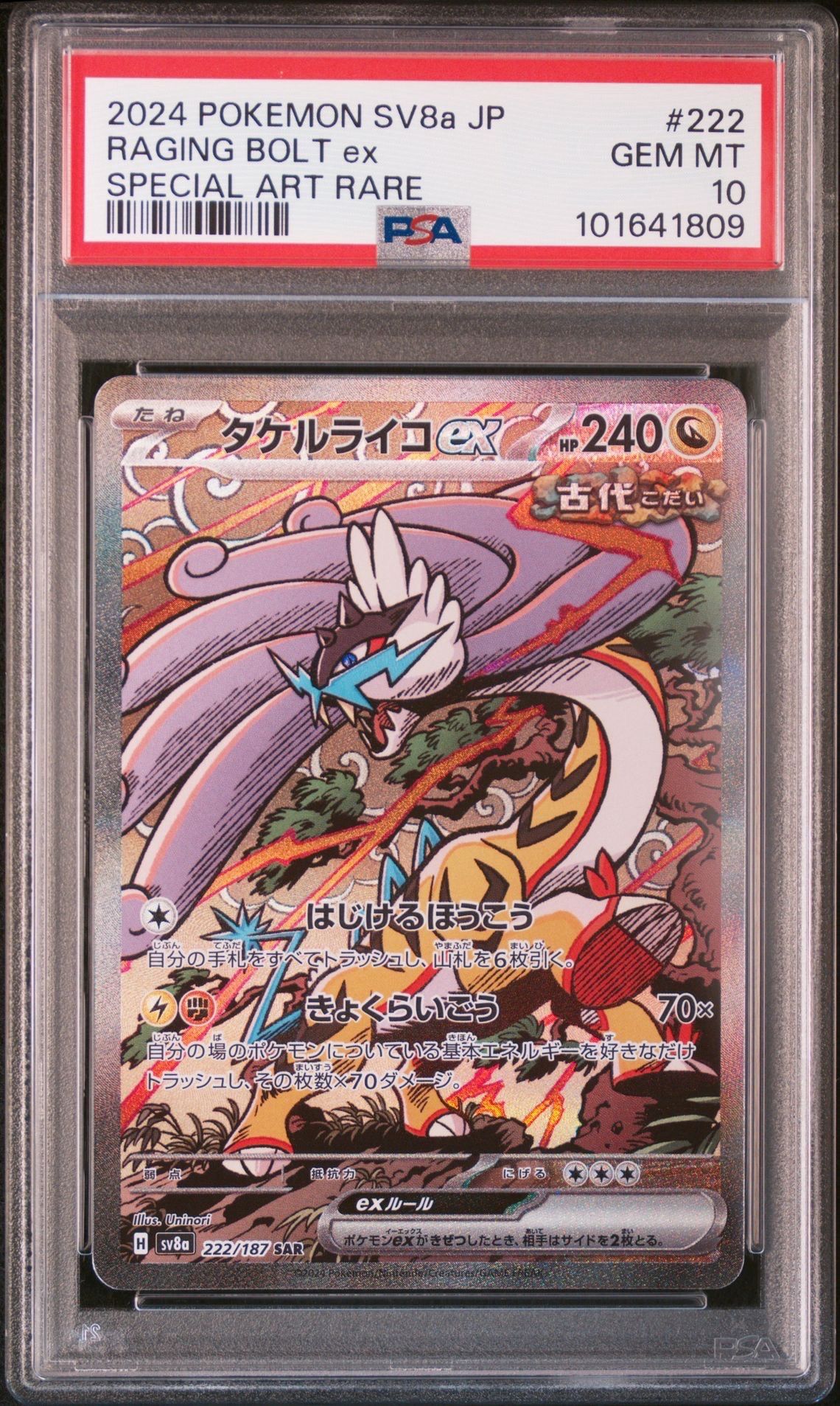 タケルライコex SAR [SV8a 222/187](ハイクラスパック「テラスタルフェスex」)