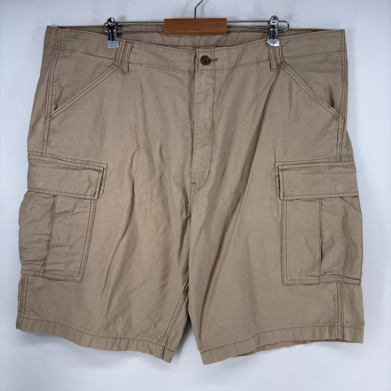 古着 リーバイス Levi's ショートパンツ カーゴパンツ 大きいサイズ ジップ ハーフパンツ サイドポケット w44 ベージュ メンズ
