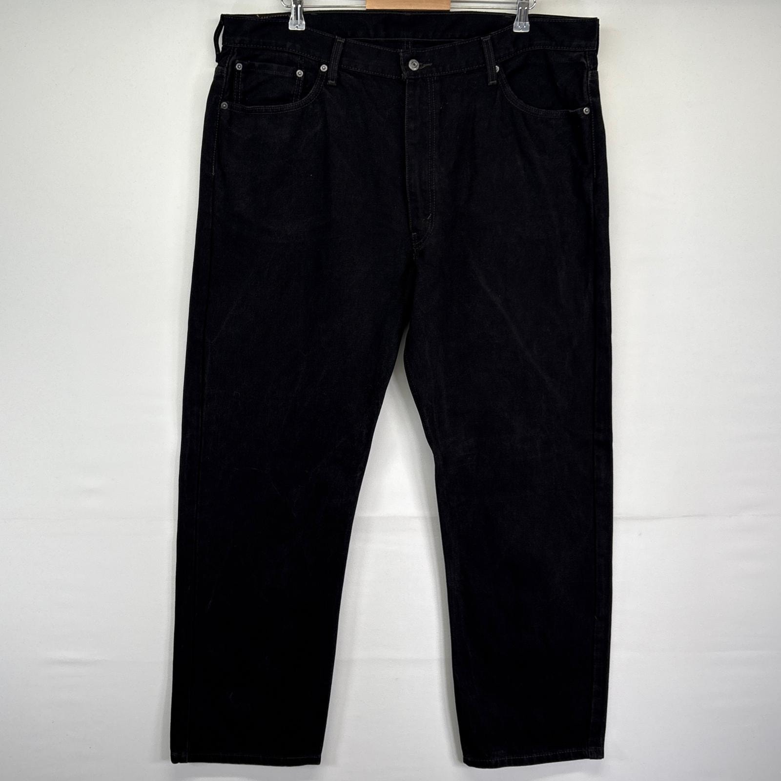 古着 リーバイス Levi's デニムパンツ 505 ストレート ジップ ジーンズ ジーパン 長ズボン 大きいサイズ w44 L32  ブラック メンズ