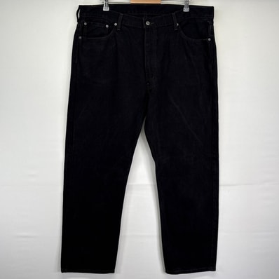 古着 リーバイス Levi's デニムパンツ 505 ストレート ジップ ジーンズ ジーパン 長ズボン 大きいサイズ w44 L32 ブラック メンズ