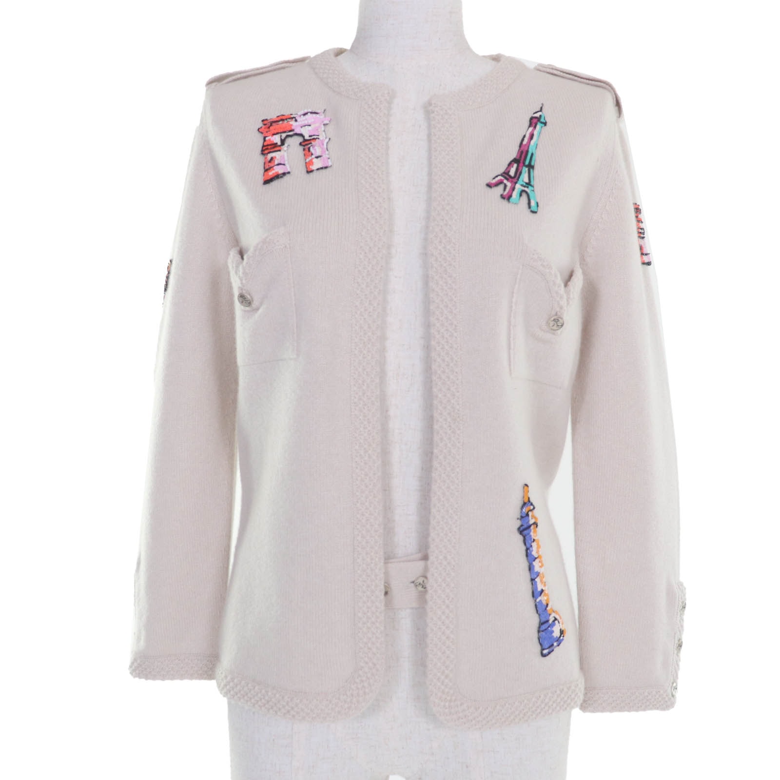 美品 シャネル
カーディガン ベージュ レディース 40 06C P27653V20072