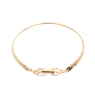 ジバンシィ GIVENCHY Gロゴ ブレスレット アクセサリー GP(ゴールドメッキ) レディース ゴールド系 【中古】
