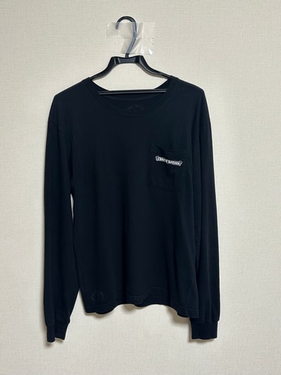 Chrome Hearts Scroll Logo L/S T-Shirt "Black"