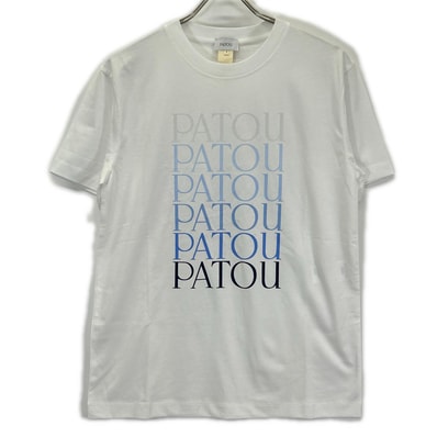 パトゥ 25-JE112-9999 ホワイト オーガニックコットン ロゴTシャツ S