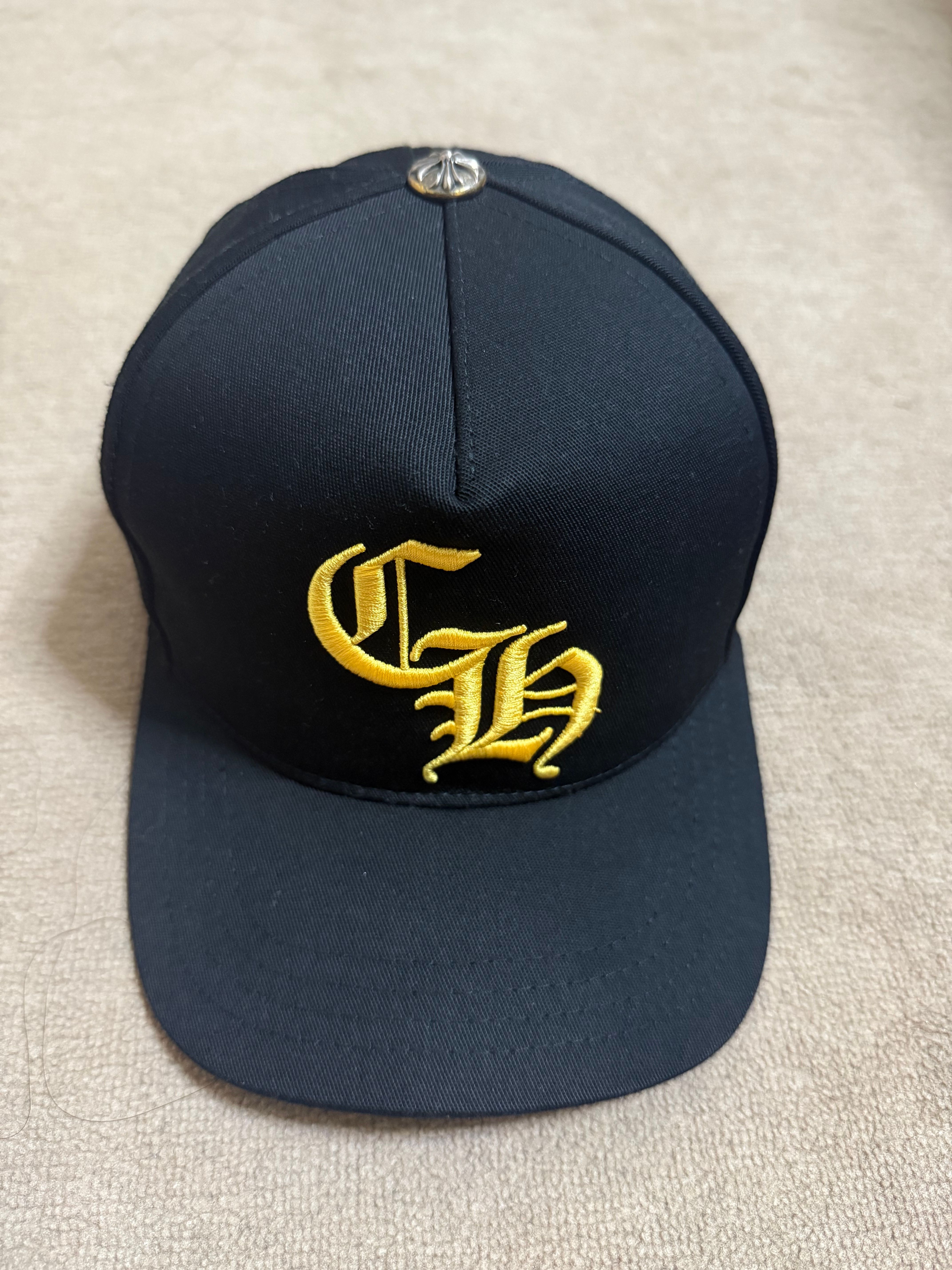 Chrome Hearts Baseball Cap 5 Panel CH "Black/Yellow"