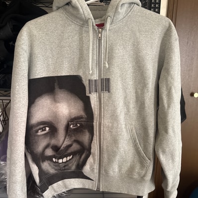Supreme x Aphex Twin Zip Up Hooded Sweashirt "Heather Grey"