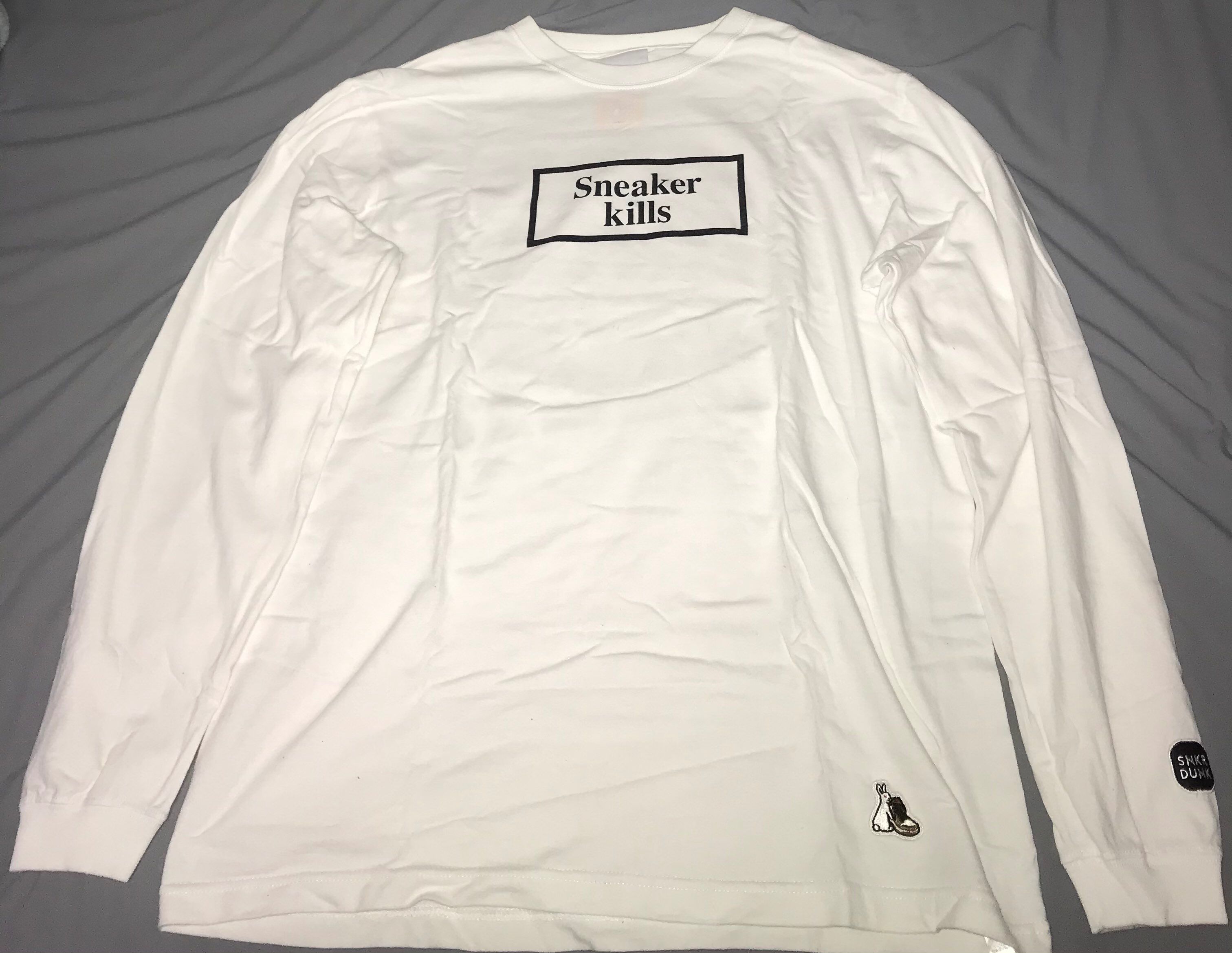 SNKRDUNK×THENETWORK BUSINESS×FR2 SNEAKER KILLS WING LOGO L/S T-SHIRT "WHITE"