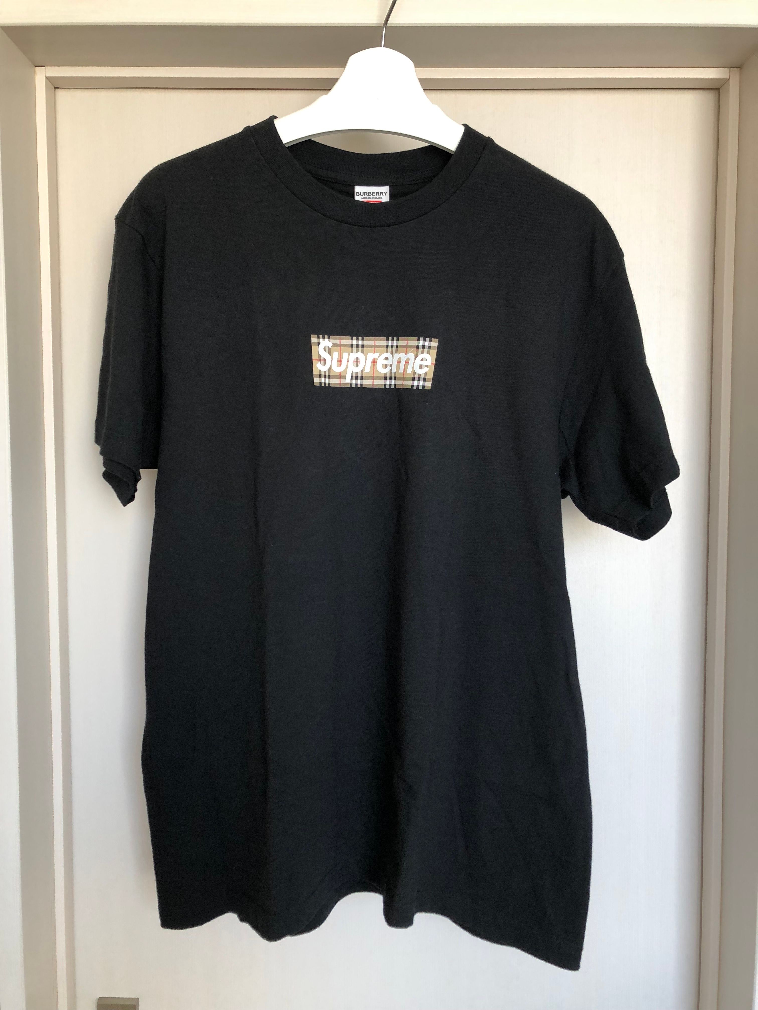 Supreme / Burberry Box Logo Tee "Black"