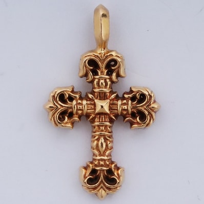 Chrome Hearts 22K Tiny Filigrey Charm "Yellow Gold"