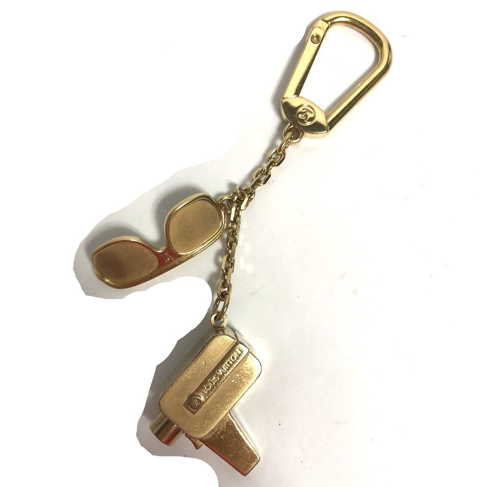 ルイヴィトン LOUIS VUITTON ポルトクレ・カンヌ M65383 バッグチャーム キーホルダー メタル ゴールド