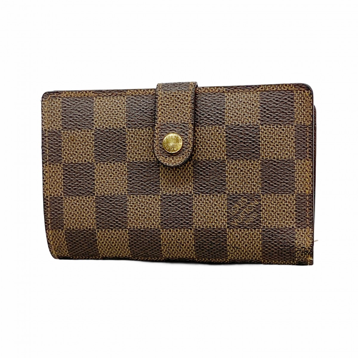 【6ec2081】ルイヴィトン 財布 ダミエ ポルトモネビエヴィエノワ N61664 エベヌ【中古】レディース