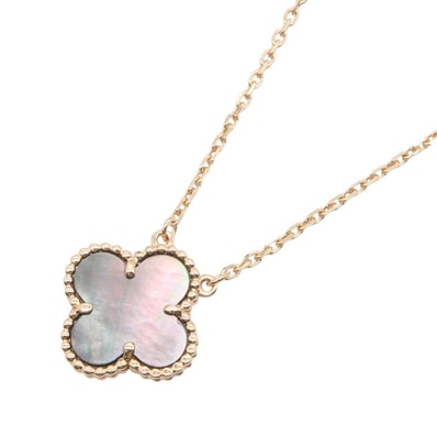 ヴァンクリーフ&アーペル Van Cleef & Arpels ヴィンテージアルハンブラ グレーマザーオブパール ネックレス ジュエリー K18PG(ピンクゴールド) グレーマザーオブパール レディース ゴールド系 / グレー系