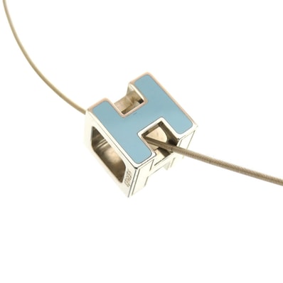 エルメス カージュドアッシュ Hキューブ メタル ライトブ