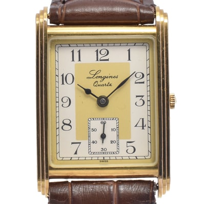 ロンジン LONGINES 150周年記念モデル GP/レザー シルバー/ゴールド クォーツ レディース 腕時計 L#147396