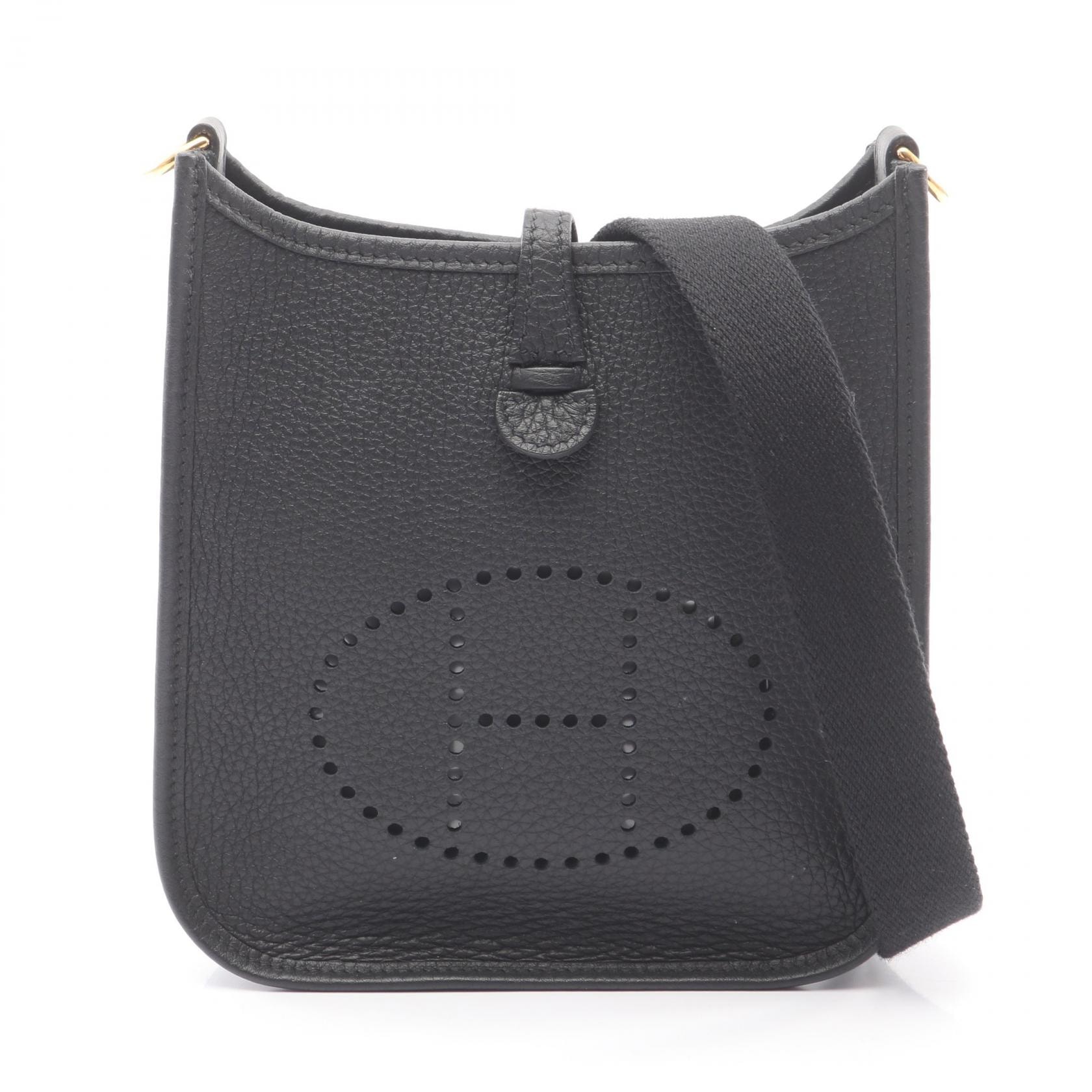 エルメス HERMES エヴリンTPM アマゾン ショルダーバッグ バッグ レザー トリヨンクレマンス トリヨンクレマンス W刻印(2024年製造) レディース ブラック系 【中古】