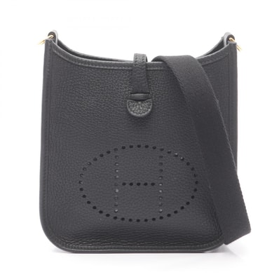 エルメス HERMES エヴリンTPM アマゾン ショルダーバッグ バッグ レザー トリヨンクレマンス トリヨンクレマンス W刻印(2024年製造) レディース ブラック系 【中古】