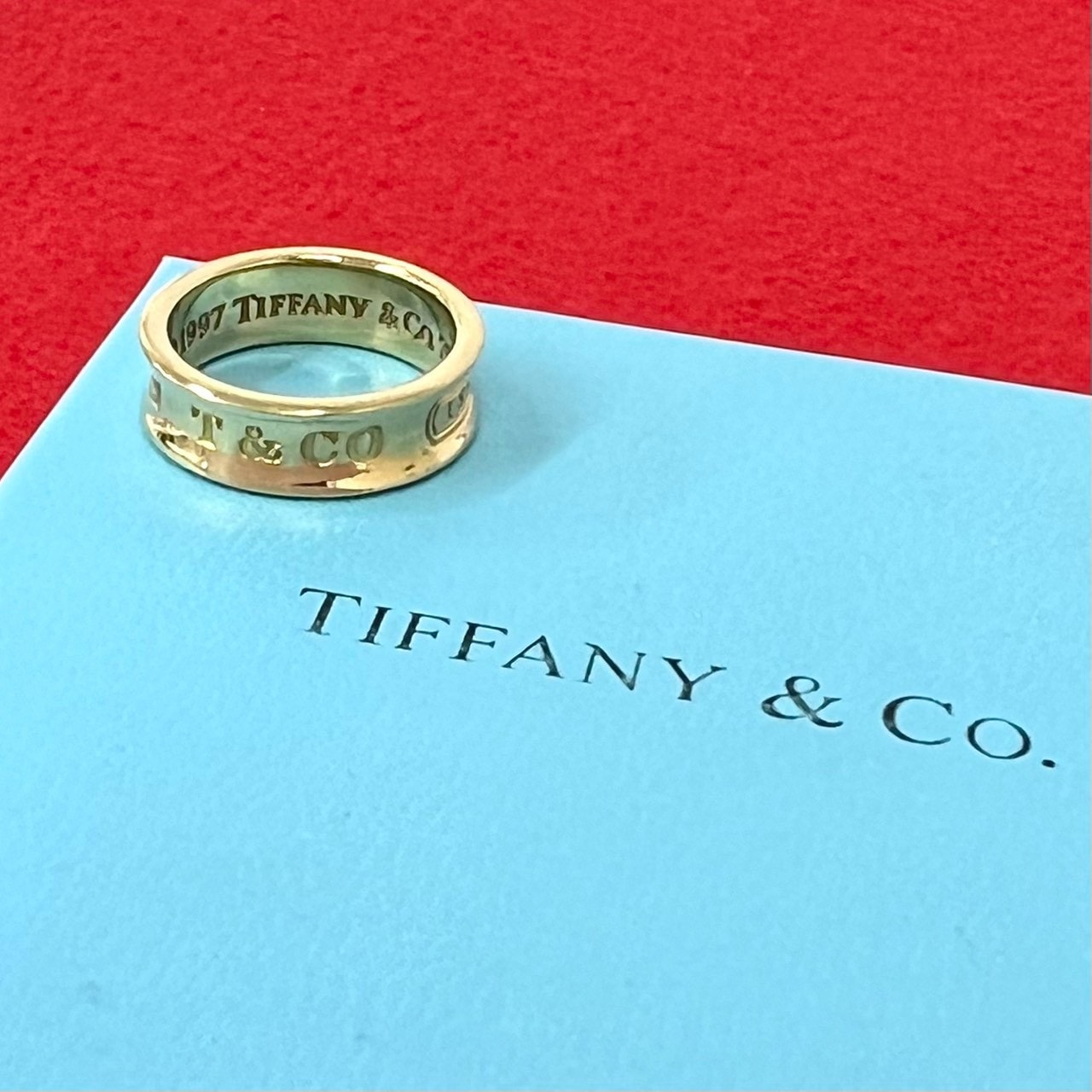 TIFFANY&Co. ティファニー ナロー リング K18イエローゴールド リング・指輪 10号 ゴールド
 3350b