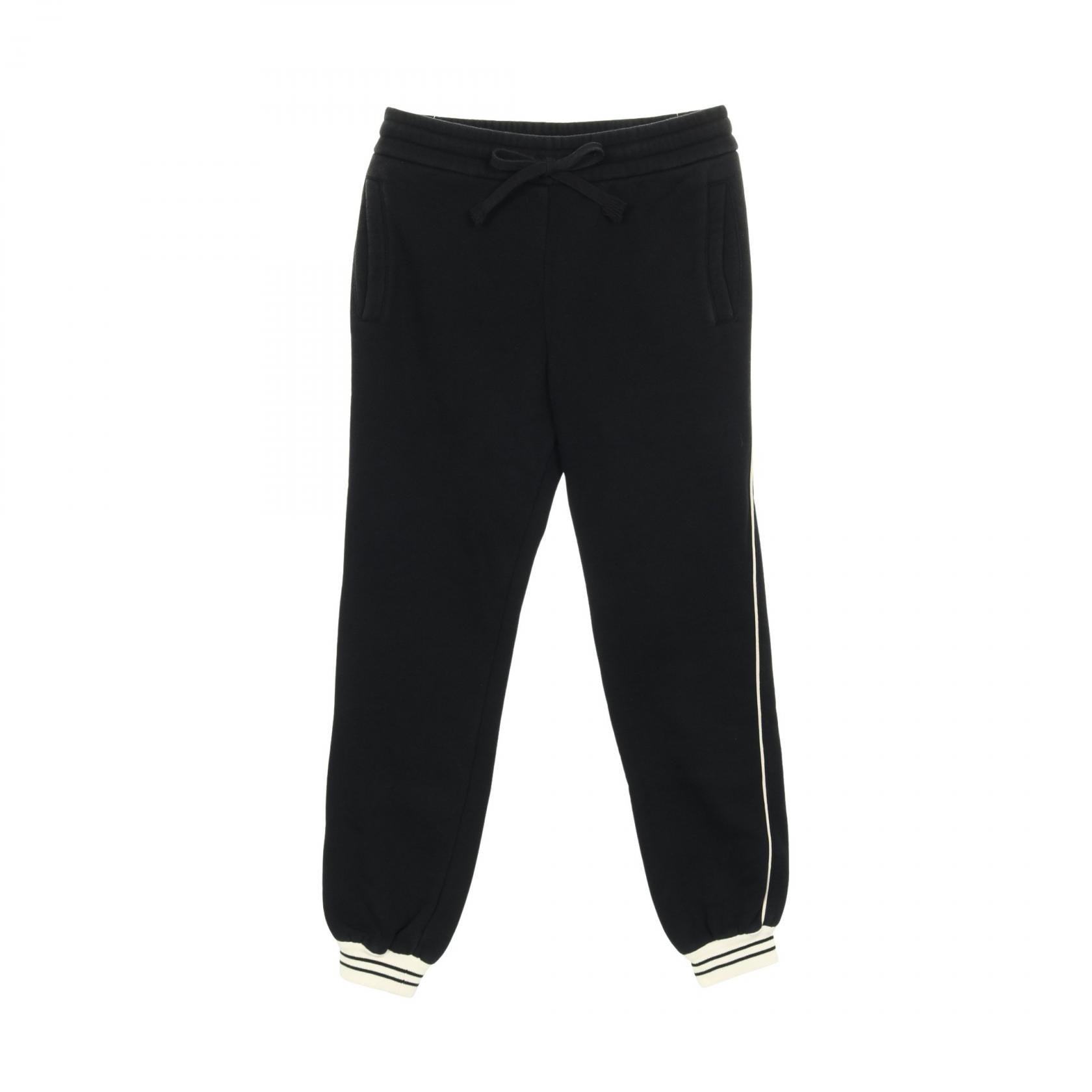 グッチ GUCCI SIDE STRIPE パンツ 衣料品 ボトムス コットン レディース ブラック系 【中古】