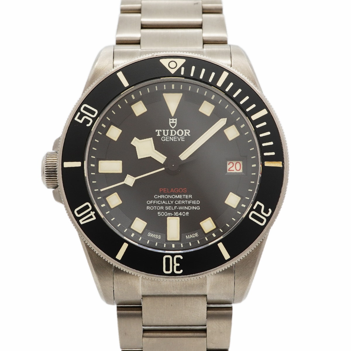 ★SALE【6wgd0305】チュードル ペラゴス LHD レフトハンド 25610TNL 黒文字盤【中古】腕時計 メンズ