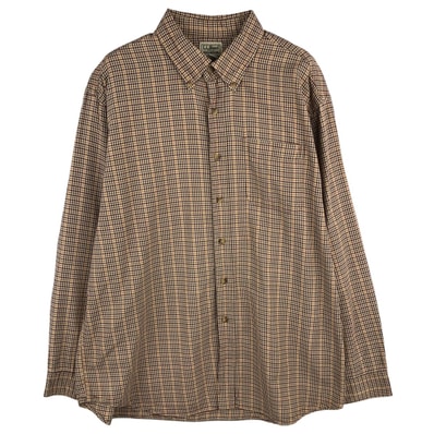 古着 エルエルビーン L.L.Bean 長袖 ボタンダウンチェックシャツ メンズXL相当/eaa611732