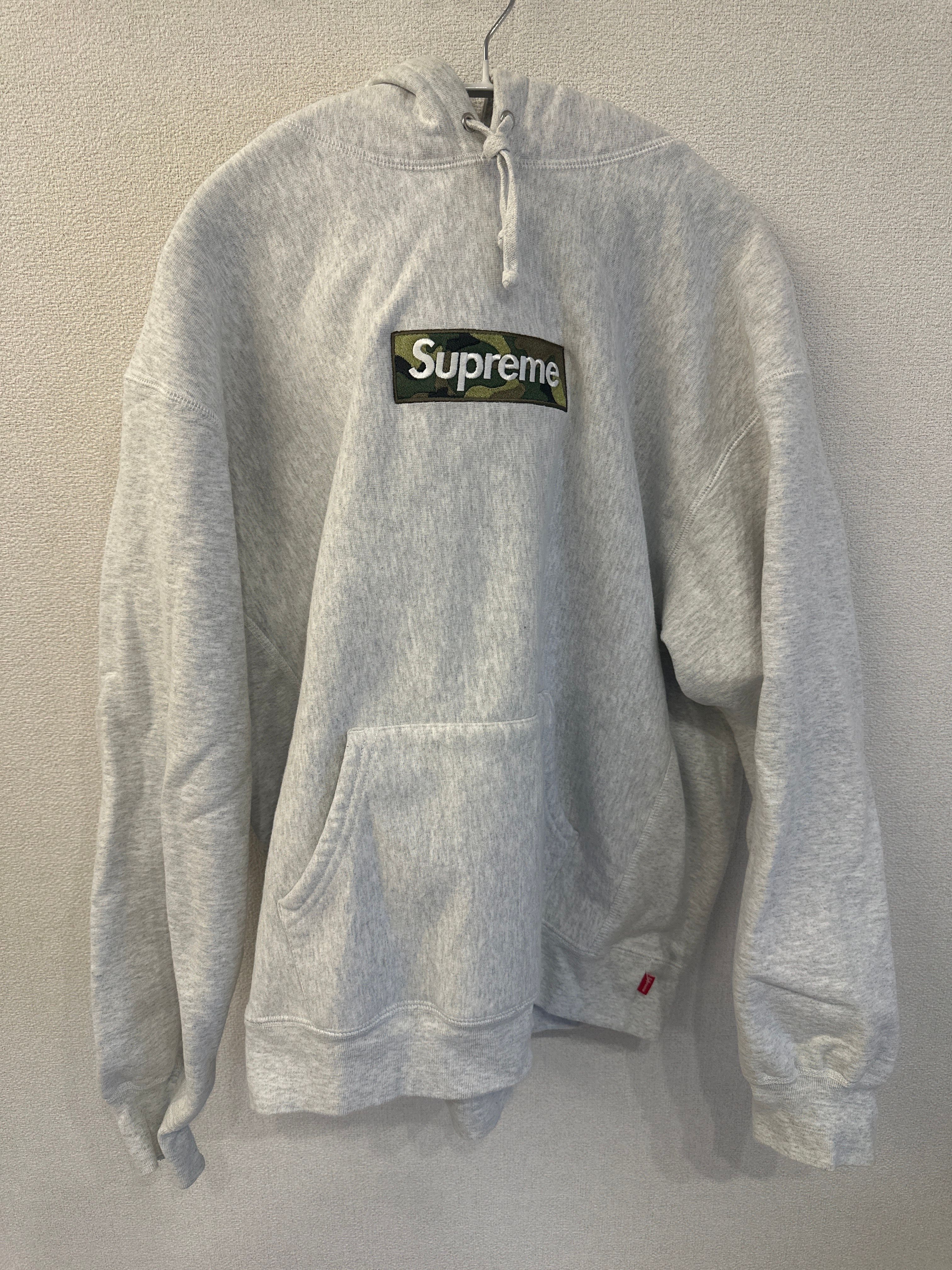 Supreme Box Logo Hooded Sweatshirt "Ash Grey" (23FW)