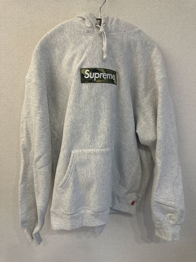 Supreme Box Logo Hooded Sweatshirt "Ash Grey" (23FW)